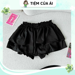 Quần váy 2 tầng form xoè dễ thương lưng chun co giãn