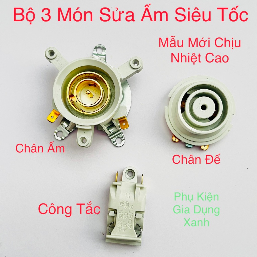 Công Tắc Ấm Siêu Tốc Chịu Nhiệt SUROX 16A - Mẫu mới chịu nhiệt độ cao - Rơ le ấm siêu tốc