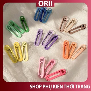 Kẹp tóc 1k ,kẹp tóc kim loại hàn quốc nhiều màu ORII , kẹp mái phong cách lolita nhẹ nhàn thanh lịch .