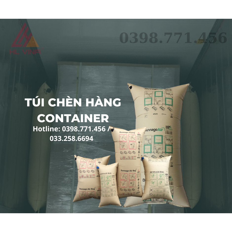 Túi khí chèn hàng Container 100x180cm (Van To)