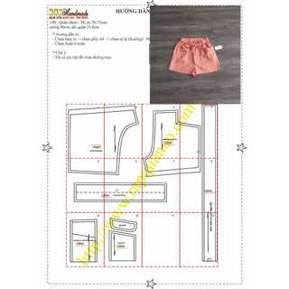 Rập giấy mã 149- Rập quần short lưng thun (BẢN VẼ)