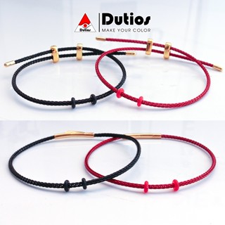 Vòng tay dây cáp đỏ DUTIOS sợi 2mm dùng đeo charm lu loại đẹp VTDC001