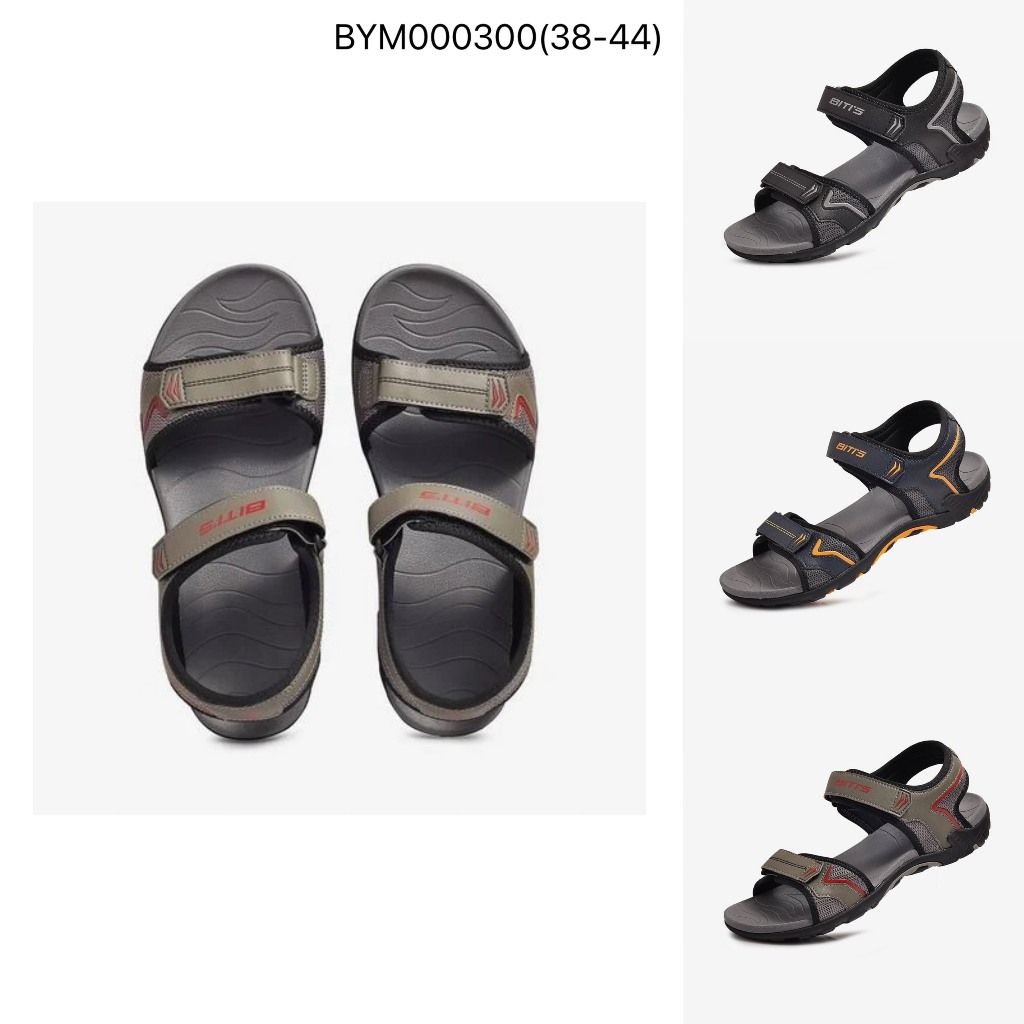 BITIS | Sandal học sinh size 38-44 | Dép quai hậu nam quai dán đế cao su chống trượt BYM000300