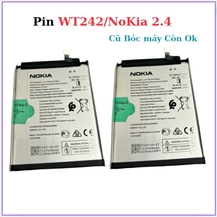 Pin WT242/NoKia 2.4 (zin Bóc Máy)