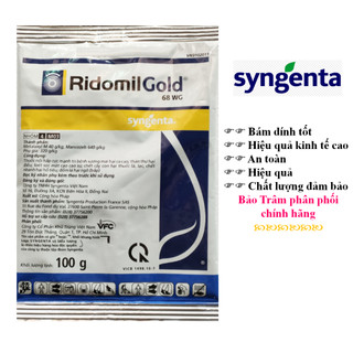 Thuốc trừ nấm bệnh Ridomil Gold 68WG 100g