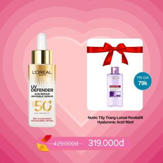 Tinh chất chống nắng loreal uv defender sun-repair invisible serum spf 50+ pa++++ 30ml
