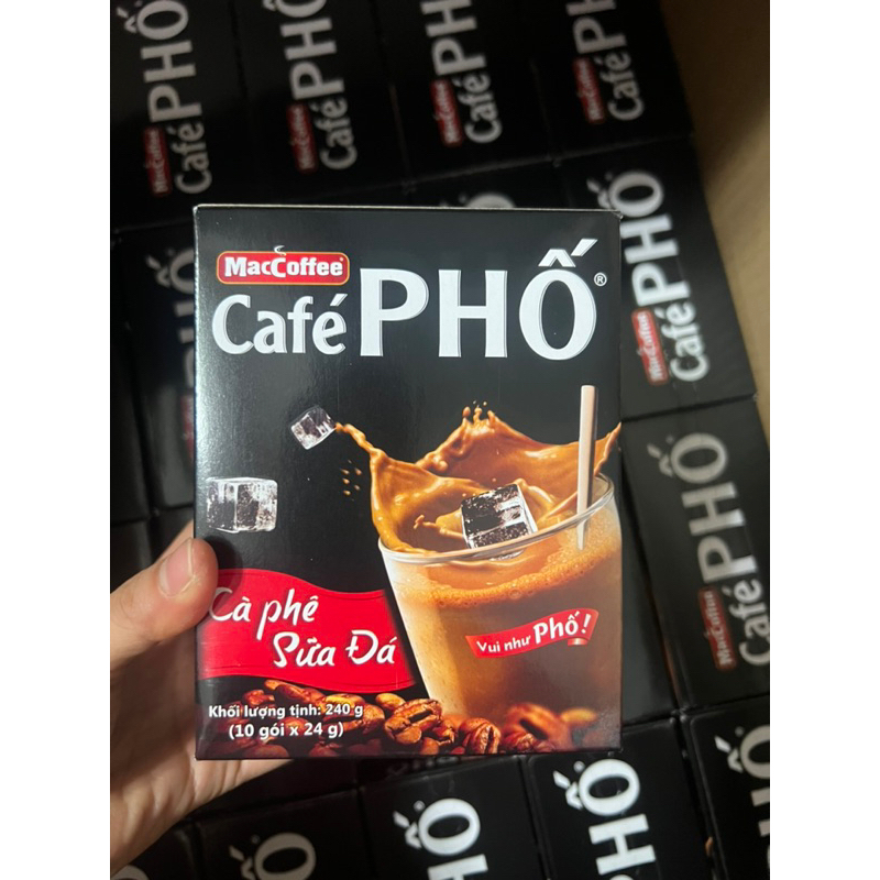 Hộp 10 gói cafe sữa đá  cafe Phố 240gr