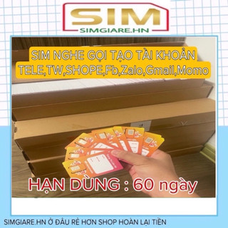 ( Hàng sim mới ) Sim Vietnamobile nghe gọi tạo tài khoản giá siêu rẻ