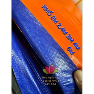 Bạt xanh cam khổ 2m 2,4m 3m 4m 6m