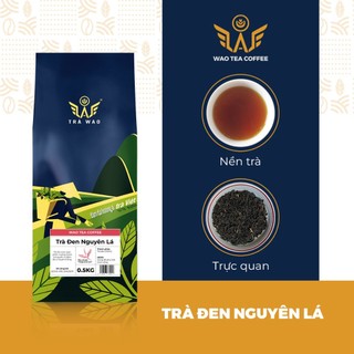 Trà đen nguyên lá, Trà xanh lài Wao gói 500g