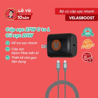 Bộ Sạc Nhanh, Củ Sạc 30W 2 Cổng USB, Type-C, Cáp Sạc Nhanh 27W C-L V2, Cáp Sạc Nhanh 100W C-C V2