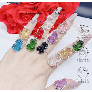 Nhẫn bạc nữ DUNG BẠC , nhẫn tỳ hưu chiêu tài chiêu Lộc may mắn bình an