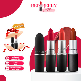 Son thỏi m.a.c matte lipstick 3g chất mịn lì chính hãng - full bảng màu hot chuẩn herly
