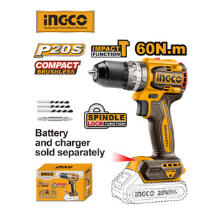INGCO CIDLI206021 Máy khoan búa không chổi than dùng pin 20V