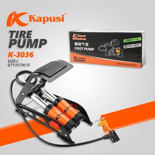 Bơm đạp chân đa năng - Bơm xe máy,xe đạp KAPUSI công nghệ nhật bản