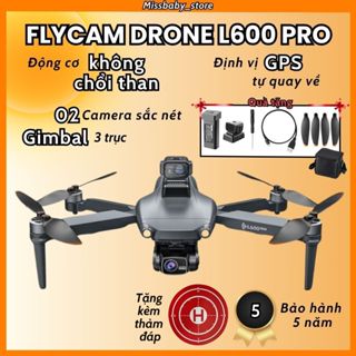 Máy bay điều khiển từ xa L600, flycam có 2 camera 8k với động cơ không chổi than mạnh mẽ