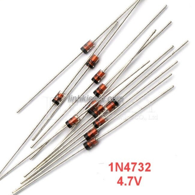 100 con Đi ốt zener 4.7V 1N4732A 1W DO-41