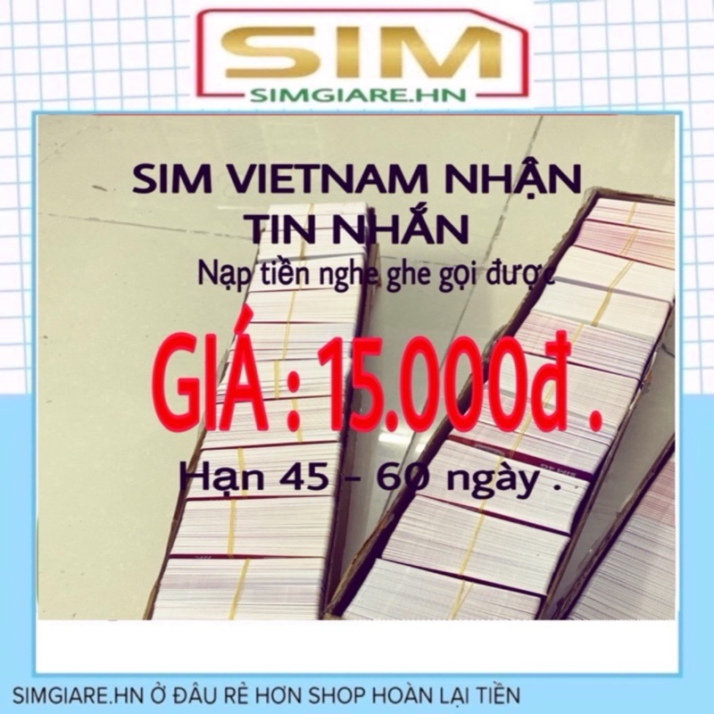 Sim Vietnam nghe gọi nhận tin nhắn