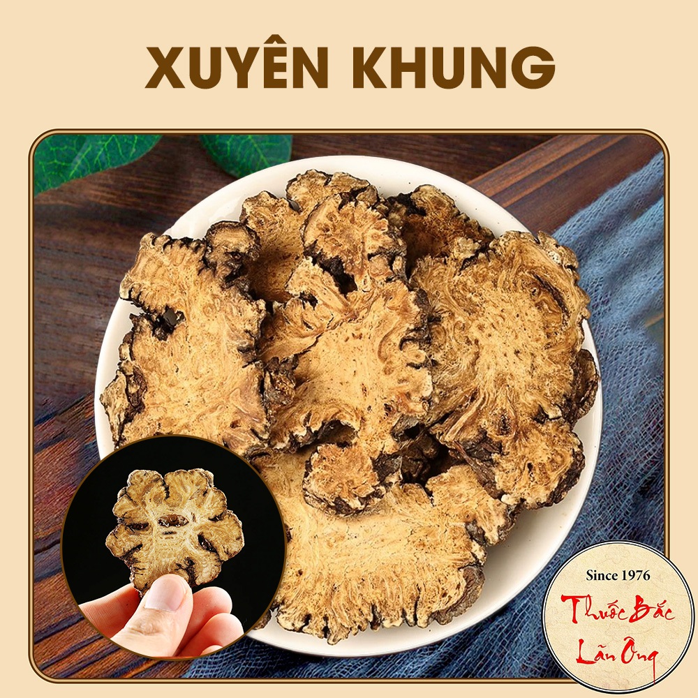 Xuyên khung khô 100g, thái lát, thơm, sạch - Lãn Ông
