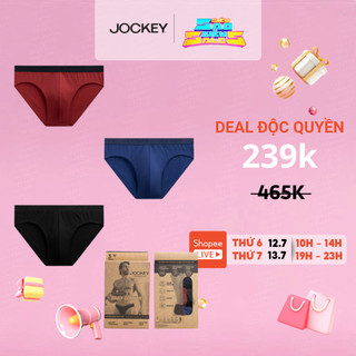  Combo 03 Quần Lót Nam Thun Cotton Jockey Dáng Tam Giác Cao Cấp - J1246