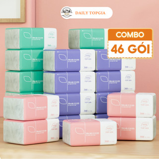 Giấy ăn gấu trúc Top Gia khăn giấy rút thùng 46 gói tiện lợi thận thiện môi trường mềm mịn tiết kiệm