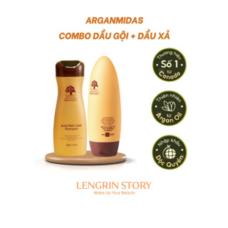 Combo Gội Xả Ngăn Ngừa Rụng Tóc và Hỗ Trợ Kích Thích Mọc Tóc Arganmidas