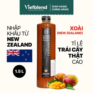 Syrup shott vị xoài chai 1.5l