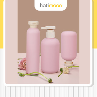 Chai chiết đựng sữa tắm dầu gội Hatimoon, bình chiết nước rửa tay, nước rửa chén vòi ấn pastel