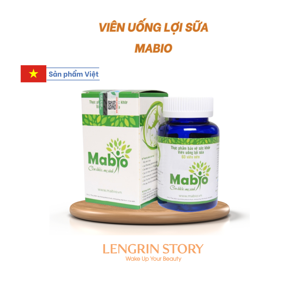 Viên Uống Lợi Sữa MABIO Hỗ Trợ Thông Tuyến Sữa Tăng Chất Lượng Sữa Mẹ
