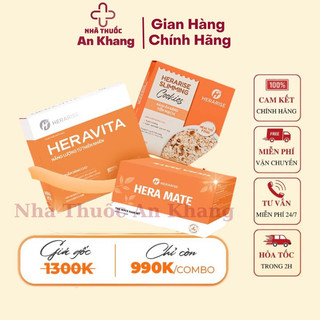 Combo Giảm Cân Hera Vita Mate Herarise Mẫu Mới Chính Hãng Hera Plus Chính Hãng Đánh bay mỡ thừa cứng đầu an toàn hiệuquả