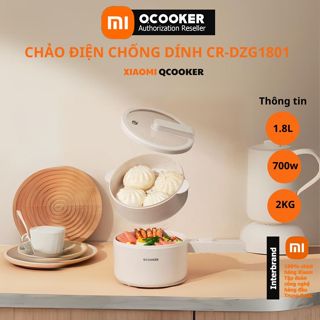 Chảo chống dính CR-DZG1801 Chảo điện  đa năng Xiaomi Qcooker , tự động ngắt khi quá nhiệt dung tích 1,8L công suất 700w