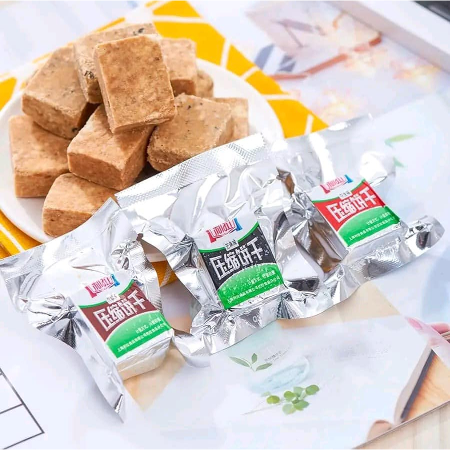 1KG Lương Khô Mini Lila Mix Đủ Vị , Lương Khô Nén Tiện Lợi Thơm Ngon