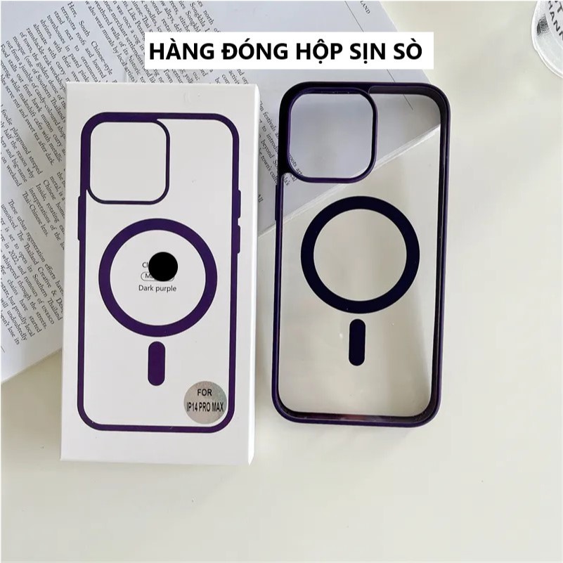 Ốp lưng iphone 16/15/14/13/12/11/Pro/Max/Plus/Xs/X/XR/7/8 trong suốt, từ tính, hỗ trợ sạc không dây | BigBuy360 - bigbuy360.vn