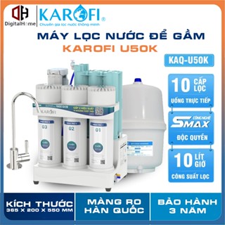 Máy Lọc Nước Karofi U50K, 10 Lõi Lọc Bù Khoáng Hydrogen, BH Tại Nhà 3 Năm