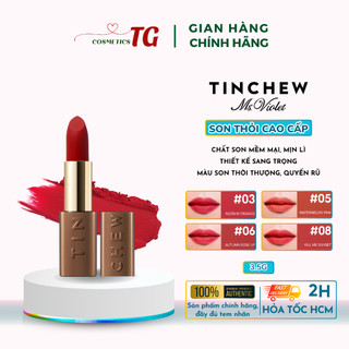 Son thỏi mịn lì tinchew mềm mại không làm lộ vân môi quyến rũ cao cấp tinchew lip color stick hàn quốc 3.5g