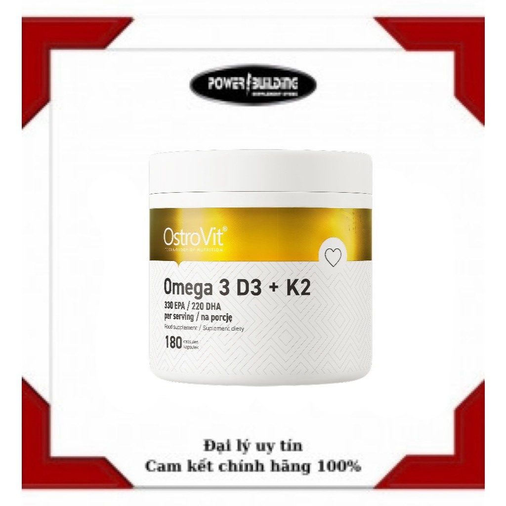 Ostrovit Omega 3 D3+K2 (180 Viên)