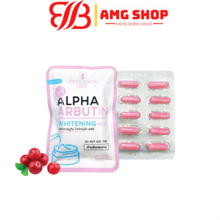 [Chuẩn Thái] Vỉ 10 Viên Bột Kích Trắng Và Dưỡng Trắng Da Alpha Arbutin Whitening Plus Precious Skin Thái Lan