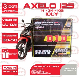 Nhông sên dĩa xe Axelo 125 – Sên 10ly DID HDS