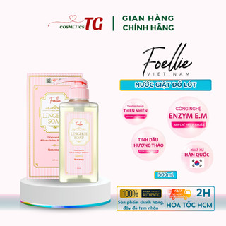 Nước giặt đồ lót chuyên dụng foellie lingerie soap hàn quốc diệt sạch vi khuẩn ố vàng, an toàn cho da 500ml