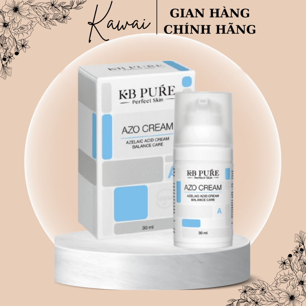 Kem dưỡng KB PURE AZO CREAM 30ml giảm mụn cực mạnh