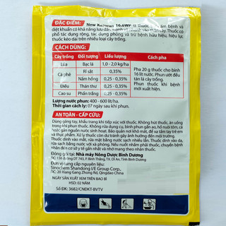 Chế phẩm xua tan rỉ sắt, thối nhũn, đốm lá cây trồng New Kasuran 16.6 WP