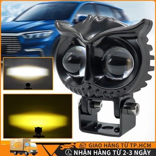 Đèn led cú mèo trợ sáng 3 chế độ chống nước