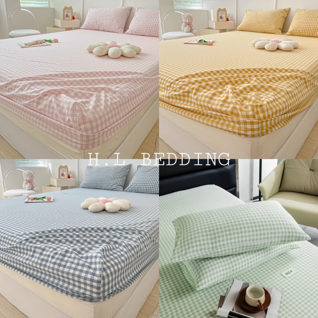 Bộ ga gối 3 món thun đũi coton 1m6x2m 1m8x2m và 2m2 hàng loại 1