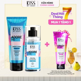 Bộ Đôi KISS MY BODY Body Lotion & Body Mist Hương Adore You 226G