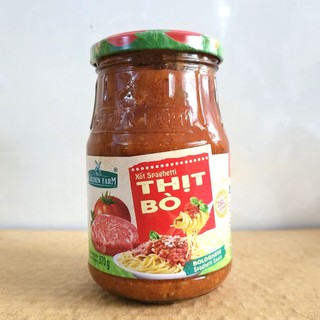 [Lọ nhỏ 370g – THỊT BÒ ] XỐT PIZZA, MÌ Ý [VN] GOLDEN FARM Bolognese Spaghetti Sauce
