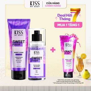 Bộ Đôi Malissa Kiss Body Lotion & Body Mist hương Sweet Poison 226G