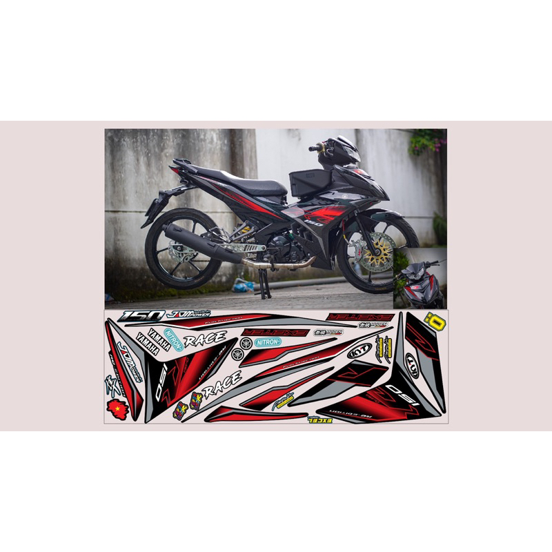 tem Xe Exciter 150 Mx king đen