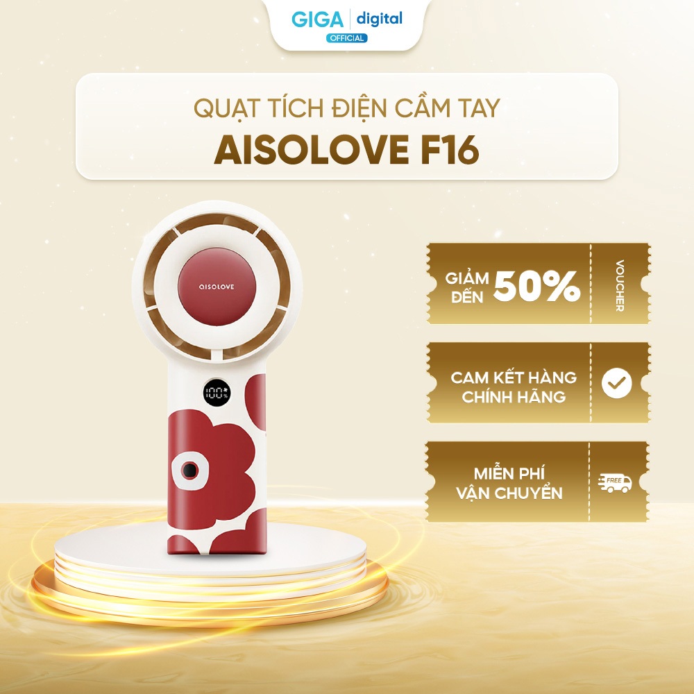 Quạt tích điện cầm tay Aisolove F16