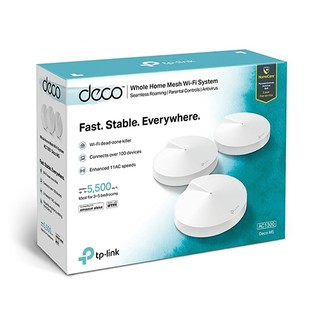Bộ phát wifi TP-Link Deco M5 3-Pack (Chuẩn AC/ AC1300Mbps/ 4 Ăng-ten ngầm/ Wifi Mesh/ Dưới 100 User)