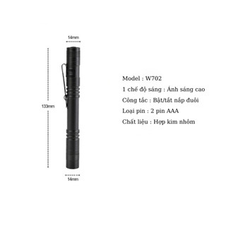 Đèn pin S-light cầm tay mini W702
